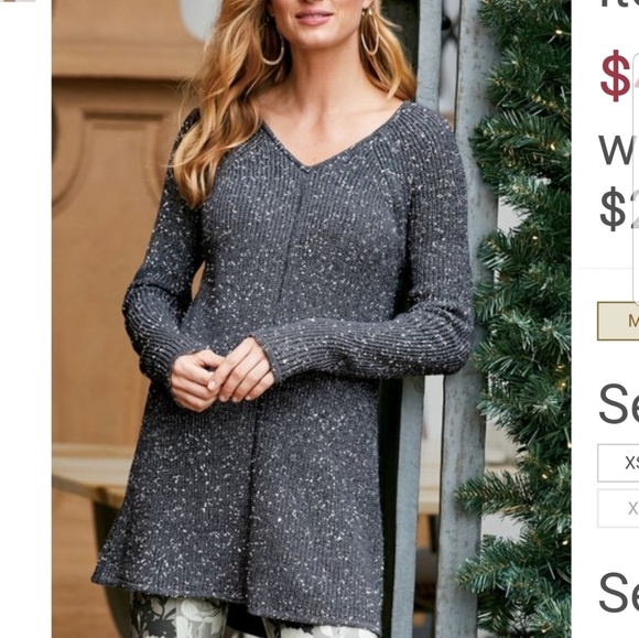 Soft  surroundings Lorelai sweater - Picture 6 of 6